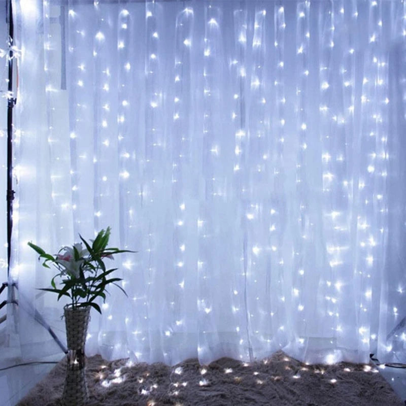 Aesthetic Christmas Curtain LED